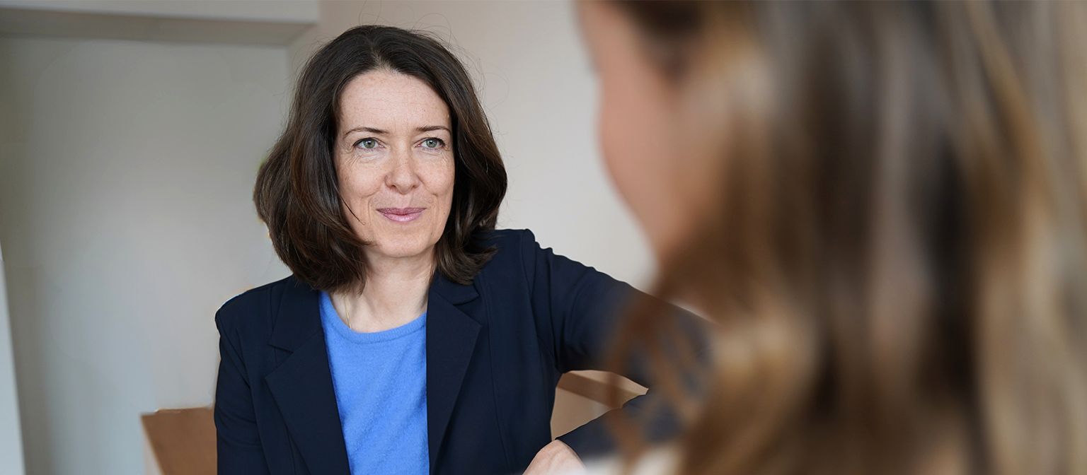 Meike Fabian en una entrevista