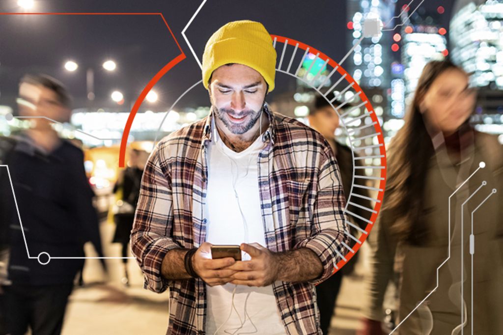 Usuarios de smartphones en la gran ciudad: Los datos se han convertido en un bien económico muy importante.