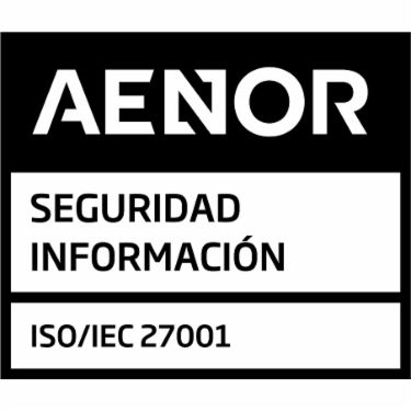 Logo AENOR Seguridad información - ISO/IEC 27001